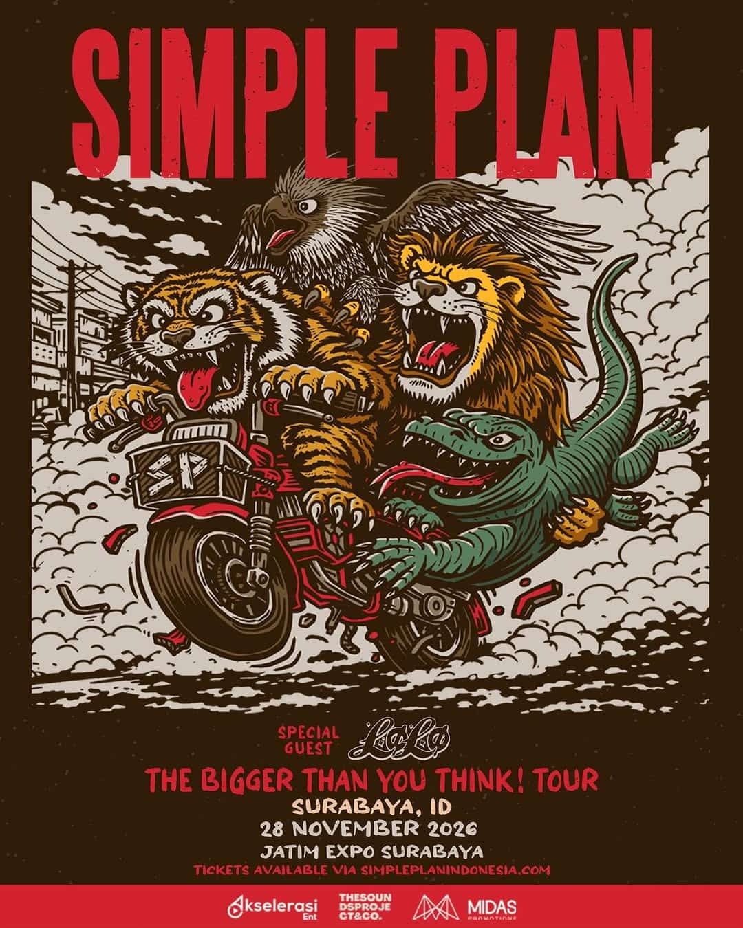 Simple Plan - The Bigger Than You Think! Tour 2026 Surabaya